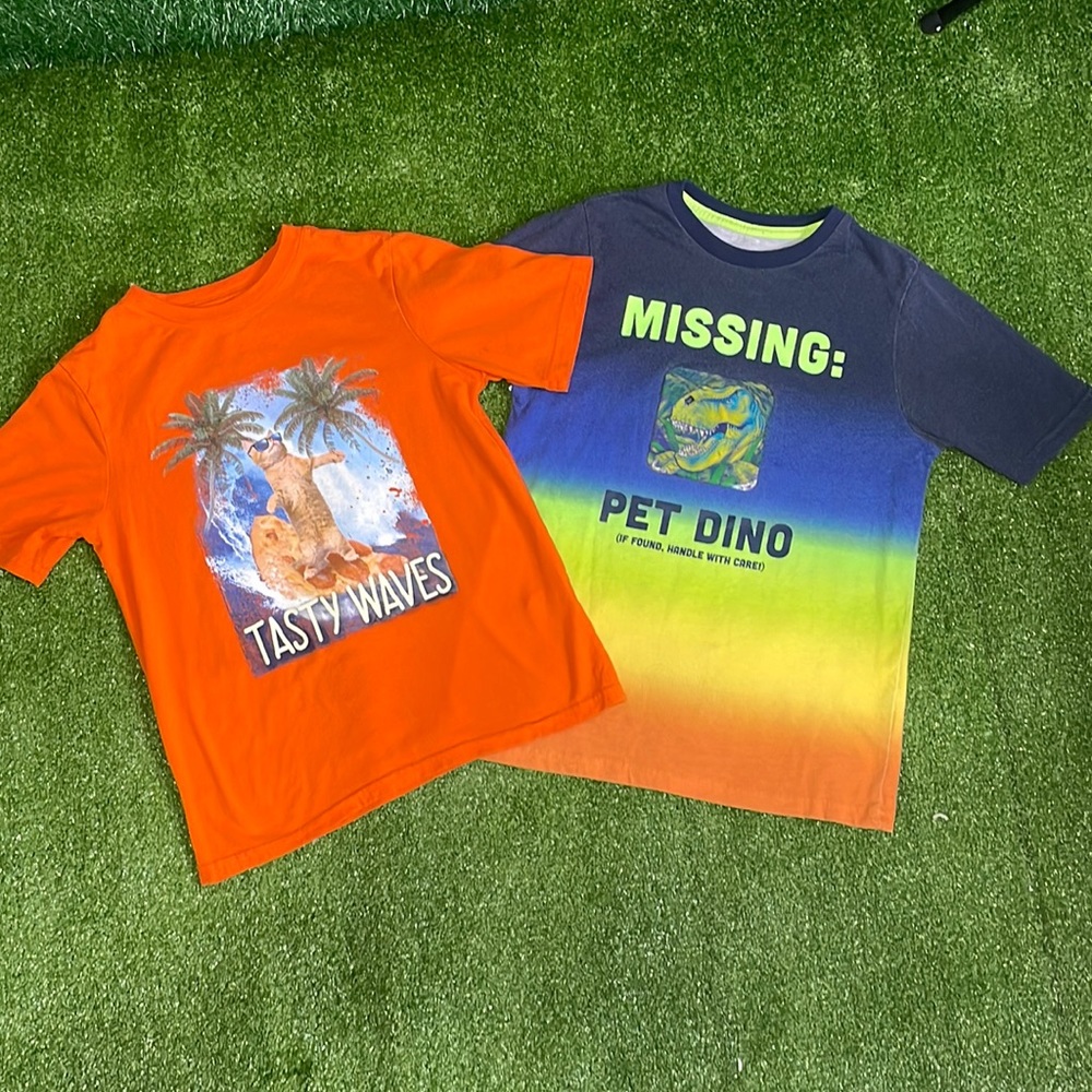 2 boys shirts one size 8 one size 10